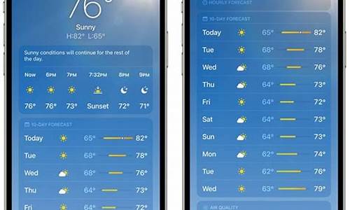 苹果手机上的天气预报怎么设置_苹果手机天